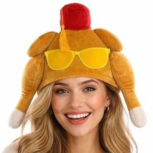Friends TV Show Turkey Hat
Thanksgiving Costume Plush
Velour Fez Sunglasses